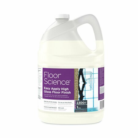 DIVERSEY Floor Science Hi Gloss Floor Finish, Clear Scent, 1 gal Container, PK4 CBD540410